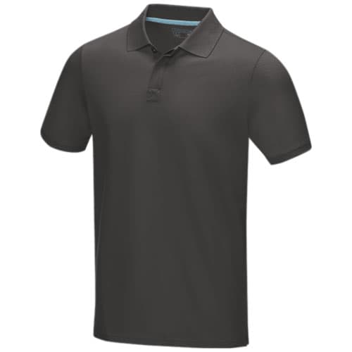 Męska organiczna koszulka polo Graphite