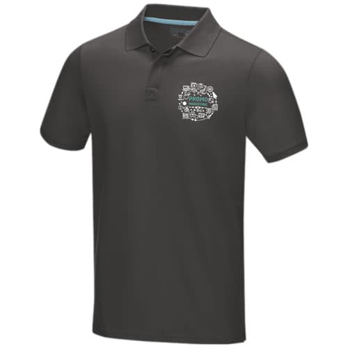 Męska organiczna koszulka polo Graphite