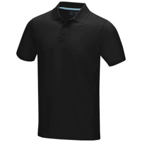 Męska organiczna koszulka polo Graphite