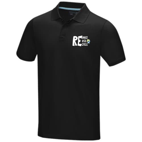 Męska organiczna koszulka polo Graphite