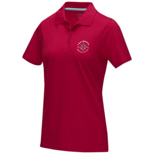 Damska organiczna koszulka polo Graphite