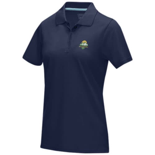 Damska organiczna koszulka polo Graphite