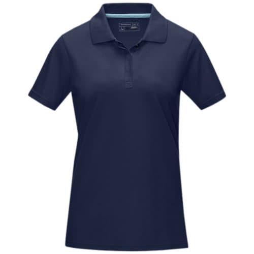 Damska organiczna koszulka polo Graphite