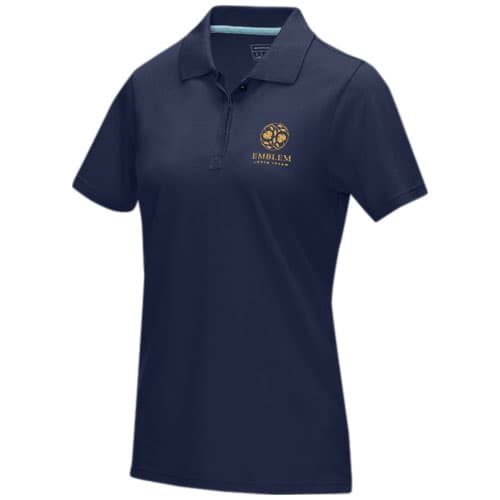 Damska organiczna koszulka polo Graphite