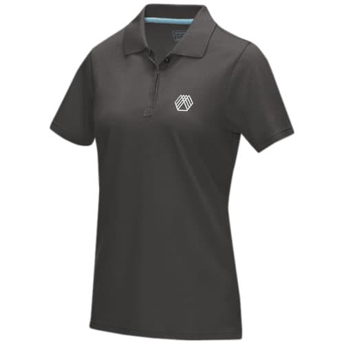 Damska organiczna koszulka polo Graphite