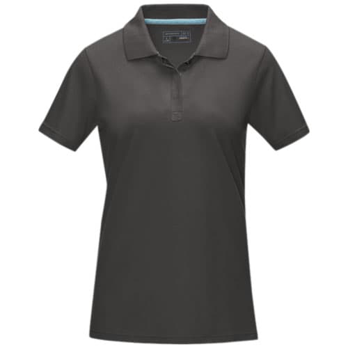 Damska organiczna koszulka polo Graphite