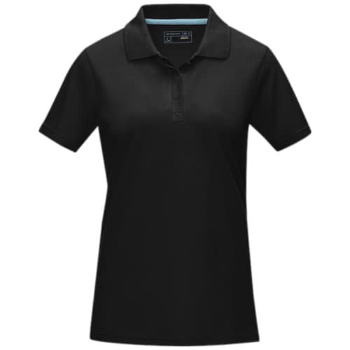 Damska organiczna koszulka polo Graphite
