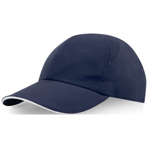 Morion dwukolorowa 6 panelowa czapka GRS z recyklingu o młodzieżowym kroju 110 g/m²