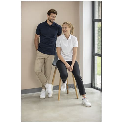 Emerald koszulka polo unisex z recyklingu z krótkim rękawem 200 g/m²