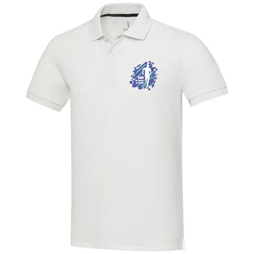 Emerald koszulka polo unisex z recyklingu z krótkim rękawem 200 g/m²