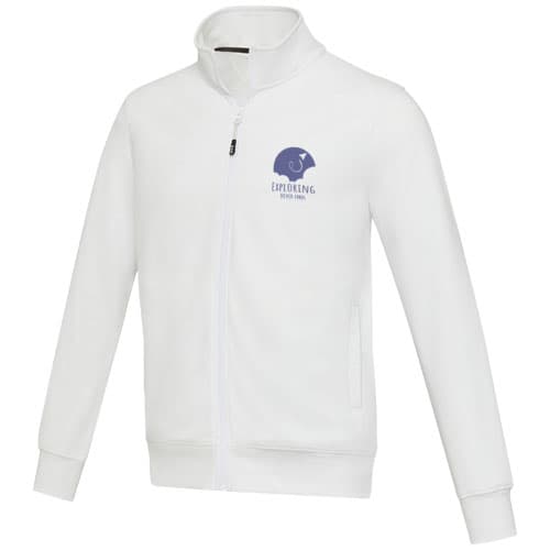 Galena bluza unisex z recyklingu z zamkiem błyskawicznym na całej długości 320 g/m²