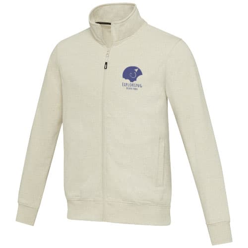 Galena bluza unisex z recyklingu z zamkiem błyskawicznym na całej długości 320 g/m²
