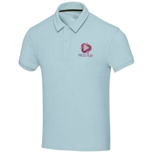 Koszulka polo Akoya, unisex, z materiału frotte z recyklingu 230 g/m²