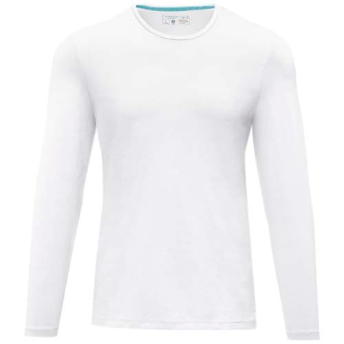 Męski T-shirt organiczny Ponoka z długim rękawem