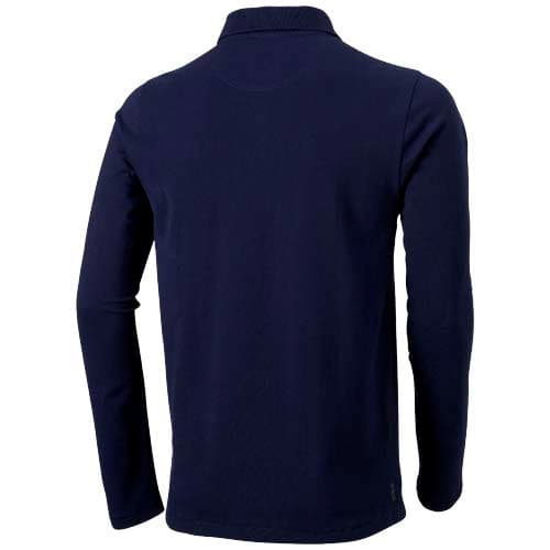 Męskie polo Calgary z długim rękawem 180 g/m²