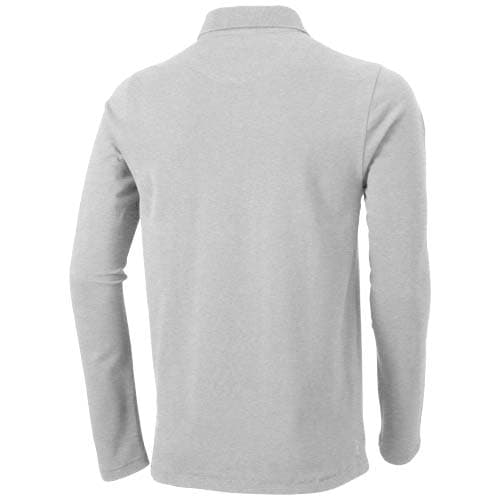 Męskie polo Calgary z długim rękawem 180 g/m²
