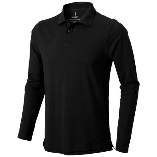 Męskie polo Calgary z długim rękawem 180 g/m²