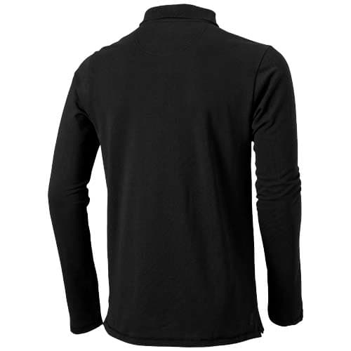 Męskie polo Calgary z długim rękawem 180 g/m²