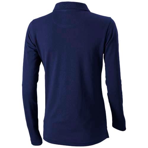 Damskie polo Calgary z długim rękawem 180 g/m²