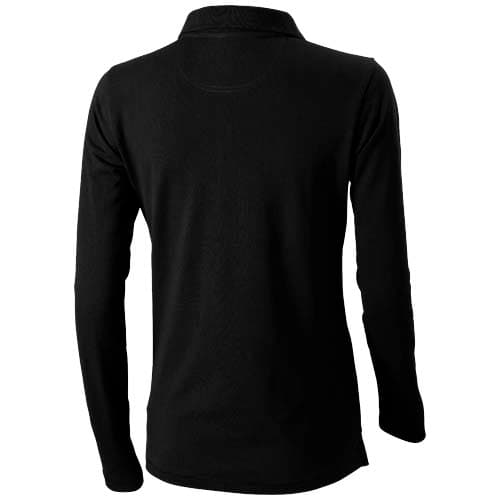 Damskie polo Calgary z długim rękawem 180 g/m²