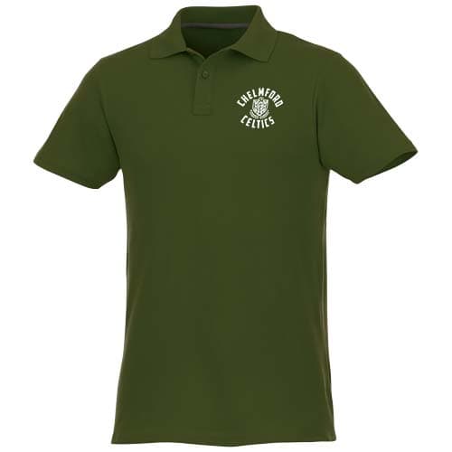 Helios - koszulka męska polo z krótkim rękawem 180 g/m²
