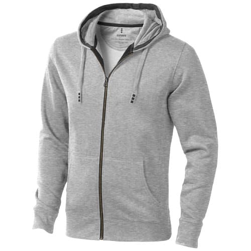 Unisex rozpinana bluza z kapturem Arora 300 g/m²