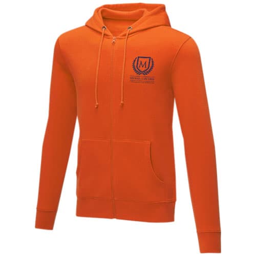Charon męska zapinana na zamek bluza z kapturem 240 g/m²