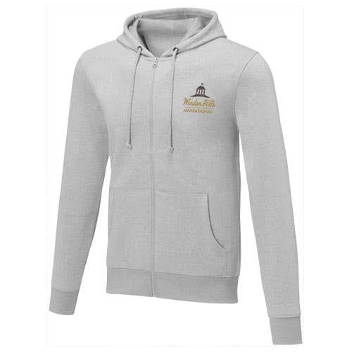 Charon męska zapinana na zamek bluza z kapturem 240 g/m²