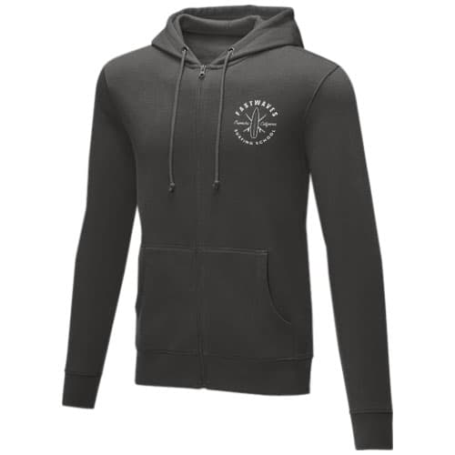 Charon męska zapinana na zamek bluza z kapturem 240 g/m²