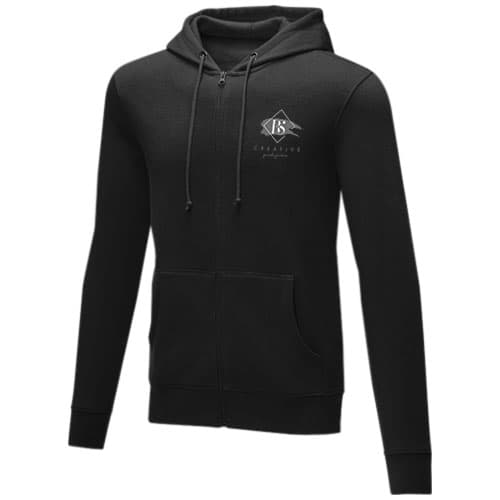 Charon męska zapinana na zamek bluza z kapturem 240 g/m²