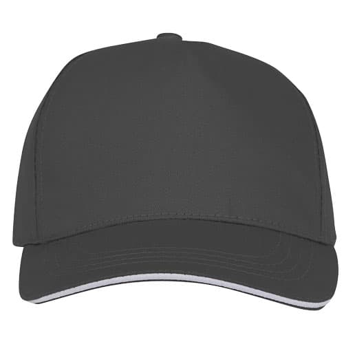 rozowy, 5-panelowa czapka CETO 175 g/m²