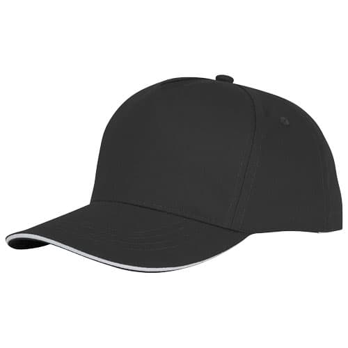 rozowy, 5-panelowa czapka CETO 175 g/m²