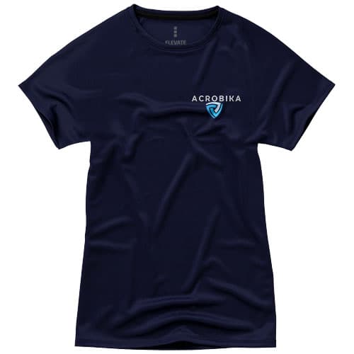 Damski T-shirt Niagara z krótkim rękawem z dzianiny Cool Fit odprowadzającej wilgoć 145 g/m²