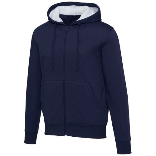 Natron bluza sherpa z kapturem z zamkiem błyskawicznym na całej długości 320 g/m²