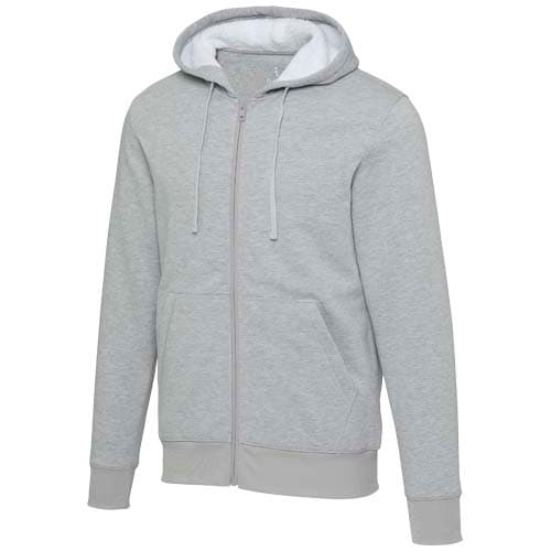 Natron bluza sherpa z kapturem z zamkiem błyskawicznym na całej długości 320 g/m²