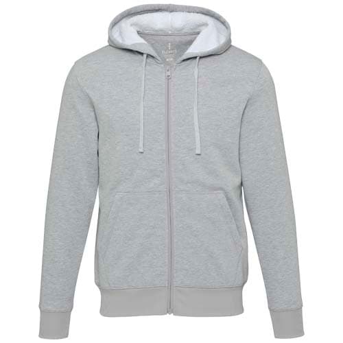 Natron bluza sherpa z kapturem z zamkiem błyskawicznym na całej długości 320 g/m²
