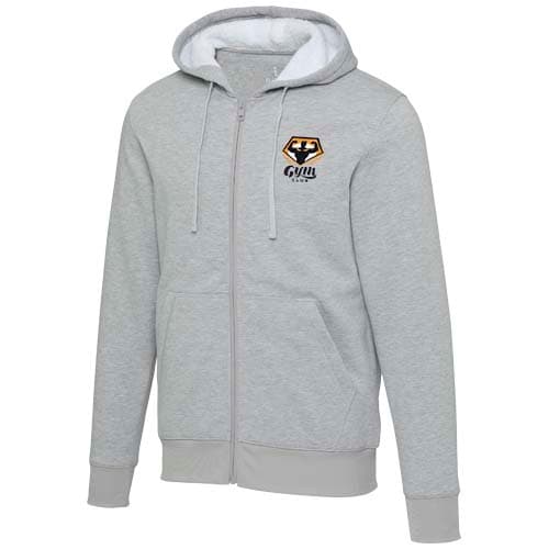 Natron bluza sherpa z kapturem z zamkiem błyskawicznym na całej długości 320 g/m²
