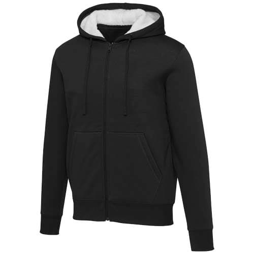 Natron bluza sherpa z kapturem z zamkiem błyskawicznym na całej długości 320 g/m²