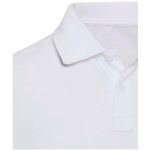 Beryl naturalna koszulka polo z recyklingu z krótkim rękawem, unisex, o gramaturze 220 g/m²