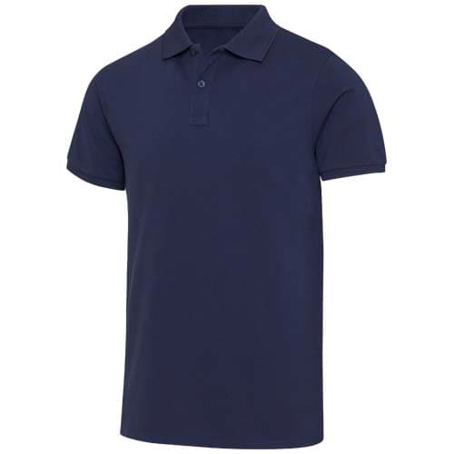 Beryl naturalna koszulka polo z recyklingu z krótkim rękawem, unisex, o gramaturze 220 g/m²