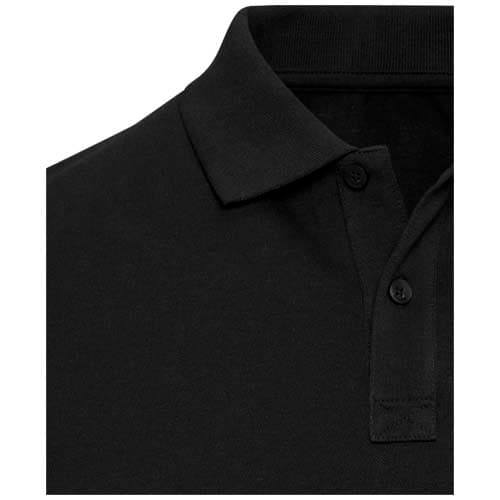 Beryl naturalna koszulka polo z recyklingu z krótkim rękawem, unisex, o gramaturze 220 g/m²