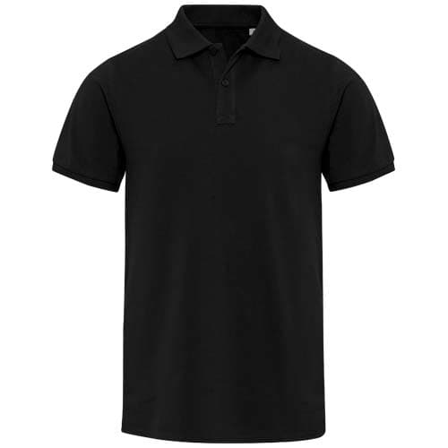 Beryl naturalna koszulka polo z recyklingu z krótkim rękawem, unisex, o gramaturze 220 g/m²
