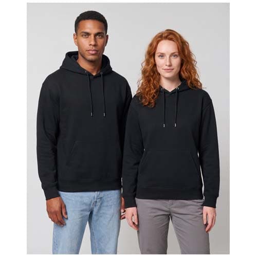 Boris 280 g/m2 bluza z kapturem unisex z bawełny organicznej z certyfikatem OCS w stylu oversize