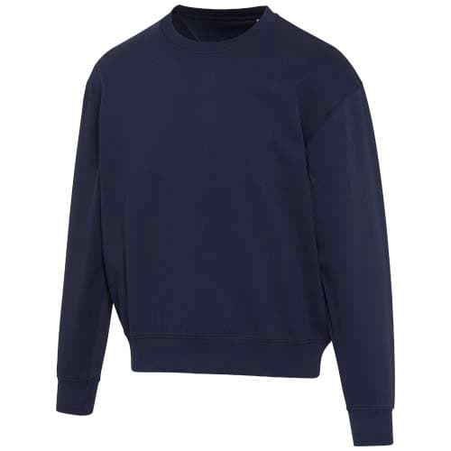 Boris 280 g/m2 sweter unisex z organicznego materiału z certyfikatem OCS o luźnym kroju i z okrągłym dekoltem