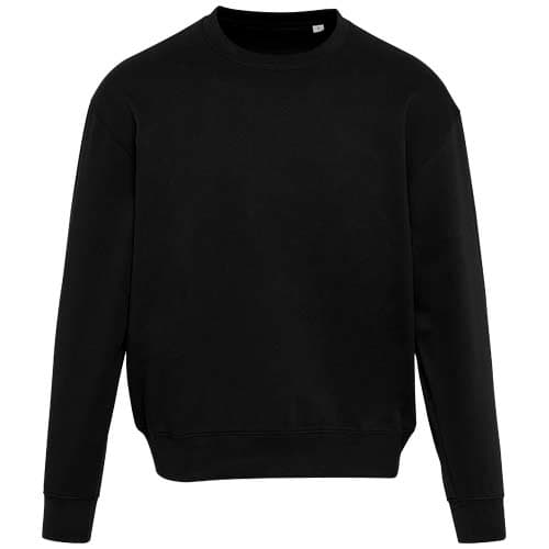 Boris 280 g/m2 sweter unisex z organicznego materiału z certyfikatem OCS o luźnym kroju i z okrągłym dekoltem