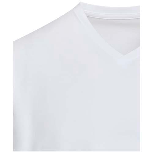Balfour organiczna koszulka unisex z krótkim rękawem i dekoltem w serek, wykonana z materiału o gramaturze 200 g/m², z certyf