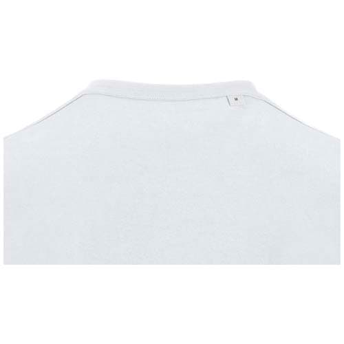 Balfour organiczna koszulka unisex z krótkim rękawem i dekoltem w serek, wykonana z materiału o gramaturze 200 g/m², z certyf