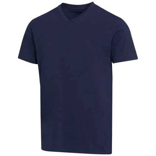 Balfour organiczna koszulka unisex z krótkim rękawem i dekoltem w serek, wykonana z materiału o gramaturze 200 g/m², z certyf