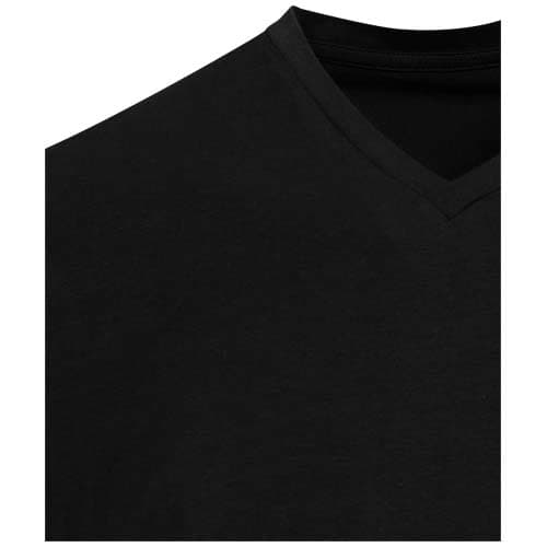 Balfour organiczna koszulka unisex z krótkim rękawem i dekoltem w serek, wykonana z materiału o gramaturze 200 g/m², z certyf