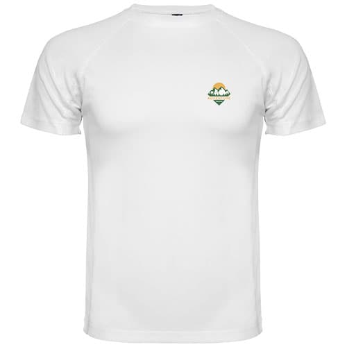Montecarlo sportowa koszulka dziecięca z krótkim rękawem 150 g/m²